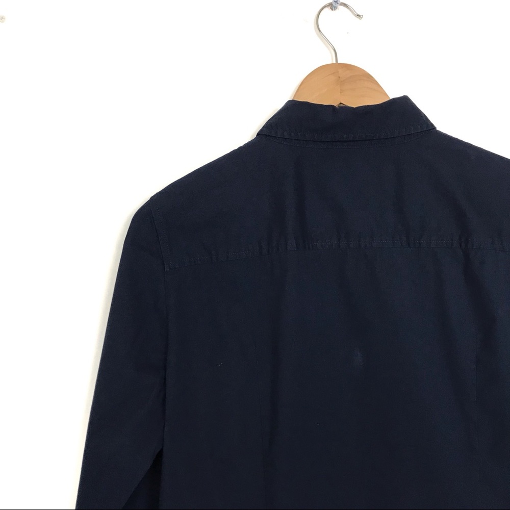 J.Crew Factory Navy Button Down Shirt Sz L - Picture 8 of 8